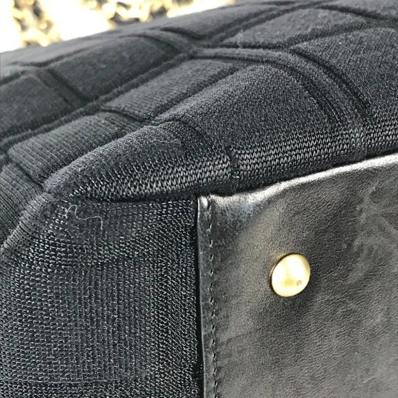 CHANEL CC CC Mark chocolate bar Tote Bag Shoulder Double Chain Bag Shoulder Bag - Picture 8 of 15